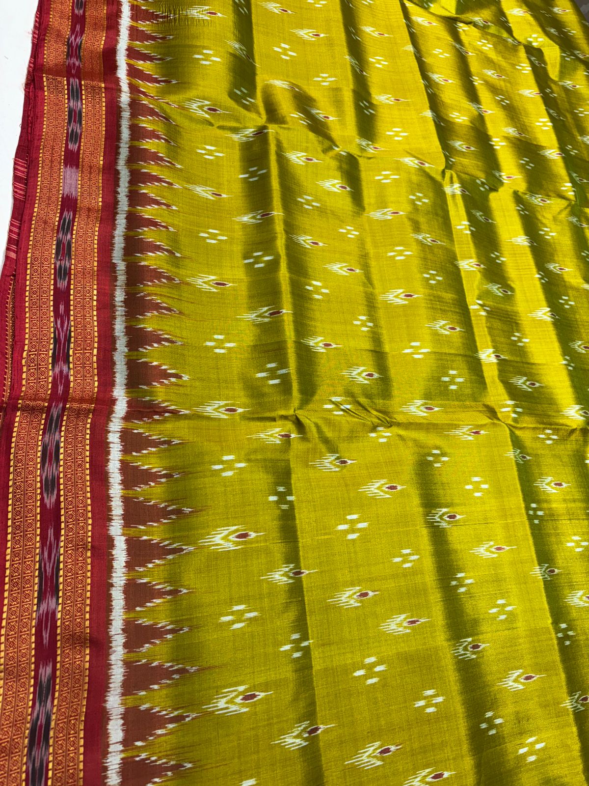YELLOW RED SAREE - Image 4